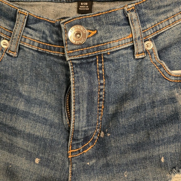 INC Distressed High Waisted Denim Shorts NWT Size 8 - Picture 5 of 5